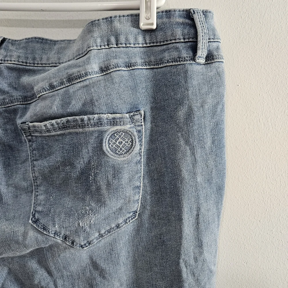 Laurie Felt Los Angeles Daisy Denim Girlfriend Jeans Plus Size 20W